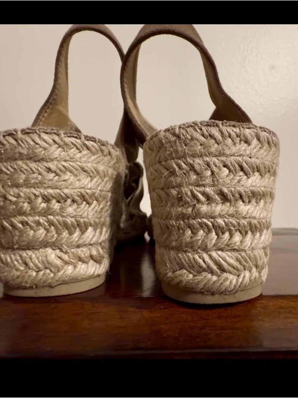 Toni Pons “Espadrille” wedge, elastic ankle, taupe, sz 10, used - Picture 6 of 11